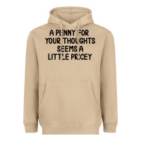 Mushroom funny, penny for your thoughts Heavyweight Hoodie - artisFamous