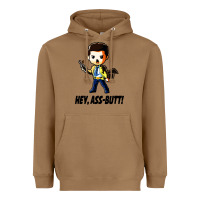 Toasted Coconut hey, ass butt Heavyweight Hoodie - artisFamous