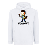 White hey, ass butt Heavyweight Hoodie - artisFamous