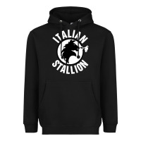 Black italian stallion Heavyweight Hoodie - artisFamous