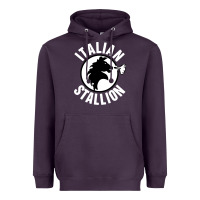 Plum italian stallion Heavyweight Hoodie - artisFamous