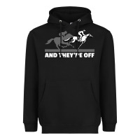 Black horse racing Heavyweight Hoodie - artisFamous