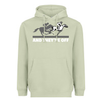 Matcha horse racing Heavyweight Hoodie - artisFamous