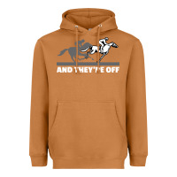 Meerkat horse racing Heavyweight Hoodie - artisFamous