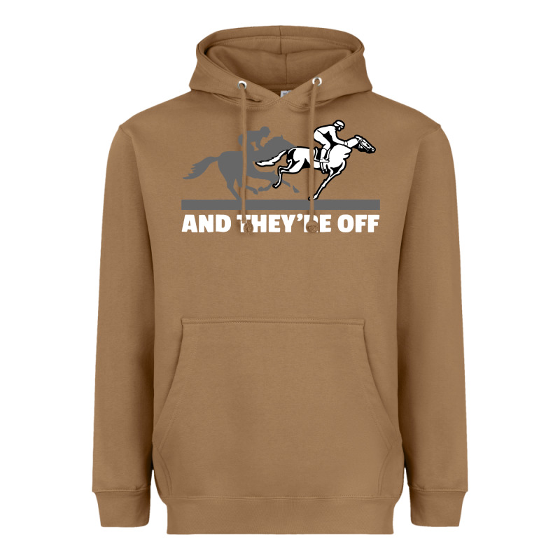 Horse Racing Heavyweight Hoodie by artisFamous | Teevron