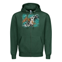 Sports Green cowhide turquoise leather background Zipper Hoodie - AdoDesignShop