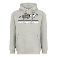 Moon Dust horse racing Heavyweight Hoodie - artisFamous