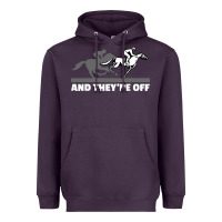 Plum horse racing Heavyweight Hoodie - artisFamous