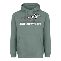Sage horse racing Heavyweight Hoodie - artisFamous