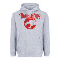 Heather Grey Thunders Cats Heavyweight Hoodie - artisFamous