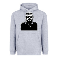 Heather Grey yasser arafat Heavyweight Hoodie - artisFamous