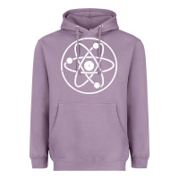 Lavender Atomic Atom Symbol Heavyweight Hoodie - artisFamous