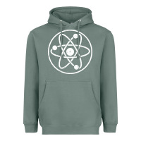 Sage Atomic Atom Symbol Heavyweight Hoodie - artisFamous