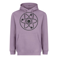 Lavender Atomic Atom Symbol Heavyweight Hoodie - artisFamous
