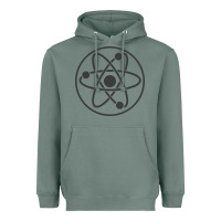Sage Atomic Atom Symbol Heavyweight Hoodie - artisFamous