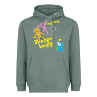 Sage Shonen Knife Free Time Heavyweight Hoodie - artisFamous