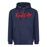 Navy crossfit gym Heavyweight Hoodie - artisFamous