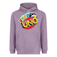 Lavender uno funny game Heavyweight Hoodie - artisFamous