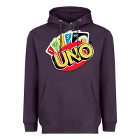 Plum uno funny game Heavyweight Hoodie - artisFamous