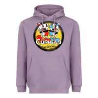 Lavender Cuphead Heavyweight Hoodie - artisFamous