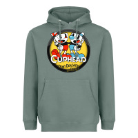 Sage Cuphead Heavyweight Hoodie - artisFamous