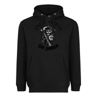 Black sons of anarchy san andreas Heavyweight Hoodie - artisFamous