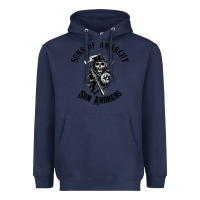 Navy sons of anarchy san andreas Heavyweight Hoodie - artisFamous