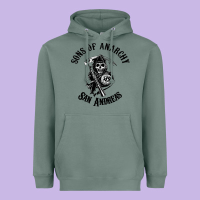 Sons Of Anarchy San Andreas Heavyweight Hoodie Designed By Artisfamous