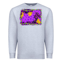 Heather Grey mardi gras background Premium Sweatshirt - JahusDesignShop