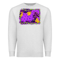 Oatmeal Heather mardi gras background Premium Sweatshirt - JahusDesignShop