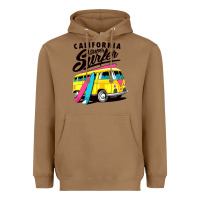 Toasted Coconut california super surf Heavyweight Hoodie - artisFamous
