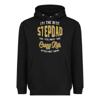 Black I'm The Best Stepdad | Father's Day Heavyweight Hoodie - artisFamous