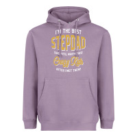 Lavender I'm The Best Stepdad | Father's Day Heavyweight Hoodie - artisFamous