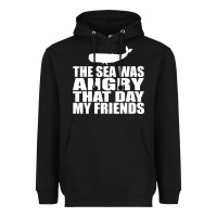 Black seinfeld   the sea was angry that day my friends Heavyweight Hoodie - artisFamous