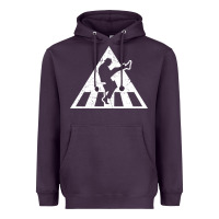 Plum The Ministry of Silly Walks Distressed Heavyweight Hoodie - artisFamous