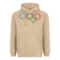 Mushroom OLYMPIC RINGS Heavyweight Hoodie - artisFamous