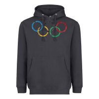 Smoke OLYMPIC RINGS Heavyweight Hoodie - artisFamous