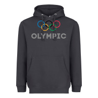 Smoke OLYMPIC RINGS Heavyweight Hoodie - artisFamous