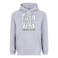 Heather Grey costa rica pura vida Heavyweight Hoodie - artisFamous