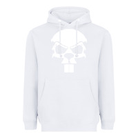 White crazy beaver skull Heavyweight Hoodie - artisFamous