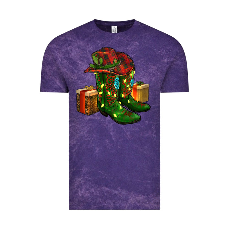 Cowboy Hat With Boots Christmas Vintage Tee by RanaPortraitStore | Teevron
