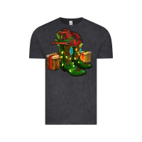 Vintage Black cowboy hat with boots christmas Vintage Tee - RanaPortraitStore
