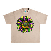 Mardi Gras Sunflower With Crawfish Urban Heavy Tee | Teevron