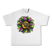 Lunar Rock Mardi Gras Sunflower With Crawfish Urban Heavy Tee - BundleAndBundleShop
