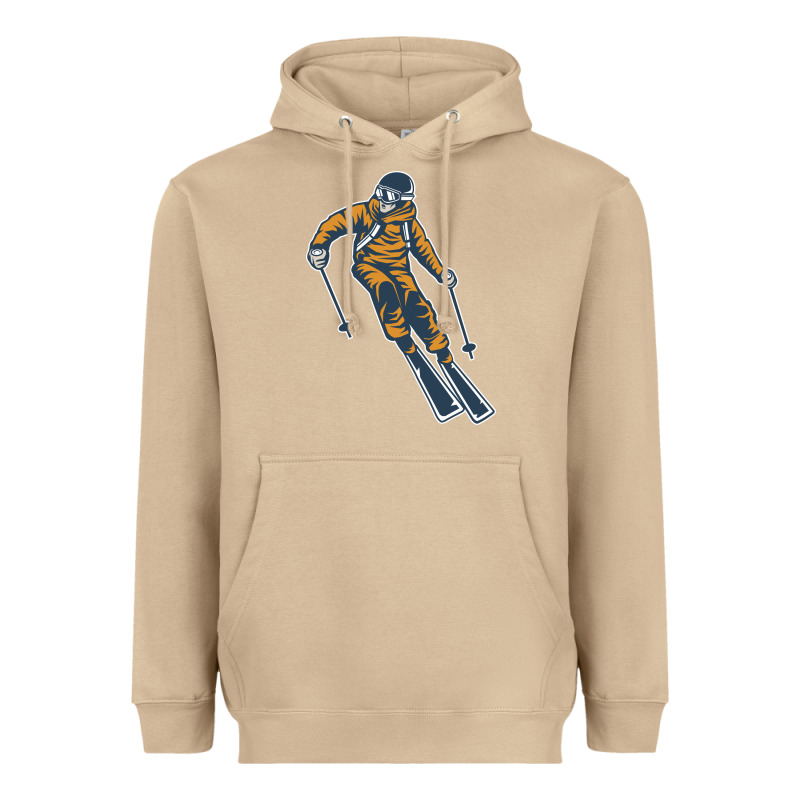 Born To Ski Heavyweight Hoodie by artisFamous | Teevron
