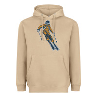 Mushroom born to ski Heavyweight Hoodie - artisFamous
