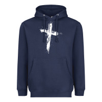 Navy cross Heavyweight Hoodie - artisFamous