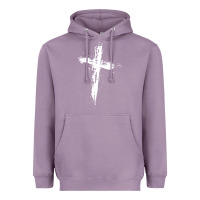Lavender cross Heavyweight Hoodie - artisFamous