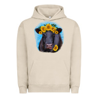Pigment French Oak black angus with sunflower Urban Hoodie - RanaPortraitStore