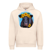 Sandshell black angus with sunflower Urban Hoodie - RanaPortraitStore